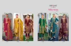 Lily And Lali Silkyness Vol 2 Jacquard Top Bottom With Dupatta