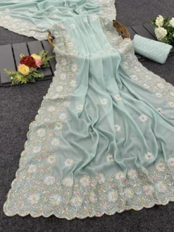 Maa 785 Crape Silk Heavy Work Saree Wholesale