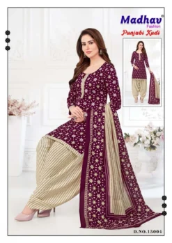 Madhav Punjabi Kudi Vol 15 Cotton Printed Dress Material
