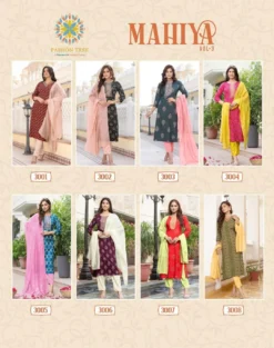 Mahiya Vol 3 By Passion Tree Ready Made Big Size New Collection