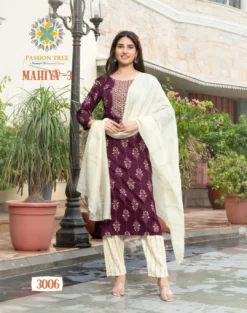 Mahiya Vol 3 By Passion Tree Ready Made Big Size New Collection