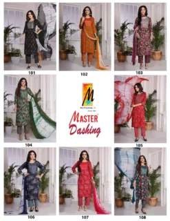 Master Dashing Printed Kurti Bottom With Dupatta Collection