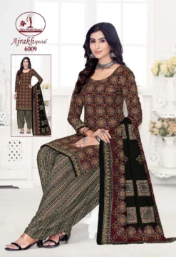 Miss World Ajrakh Vol 6 Cotton Printed Dress Material