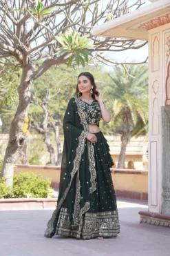 Mohini 7092 Green Georgette Lehenga Choli Online 2024