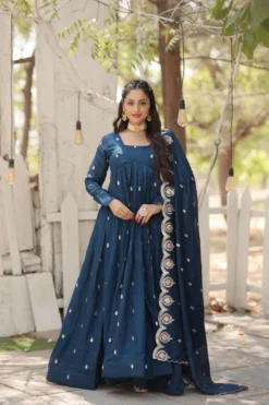Mohini 9185 Anarkali Gown with Dupatta Under 2000