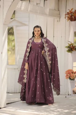Mohini 9185 Anarkali Gown with Dupatta Under 2000