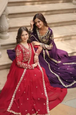 Mohini 9195 Party Wear Gown with Dupatta Collection