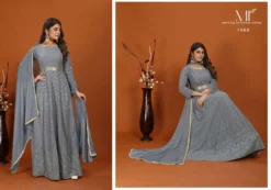 Moksh Mahek Vol 1 Party Wear Gown Dupatta Set Wholesale