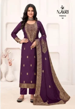 Naari Naina Muslin Jacquard Salwar Kameez For Women