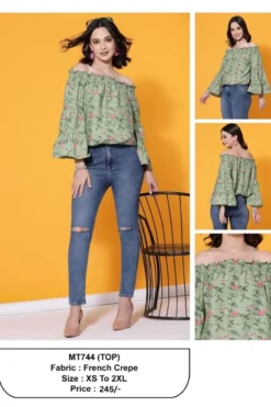 Outfit MT744 Western Style Designer Tops for Girls