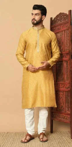 Outluk Vol 131 Jacquard Mens Kurta With Pyjama Collection