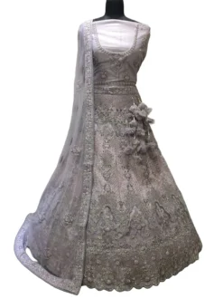 PRT 77195 Net Bridal Lehenga Choli for Women