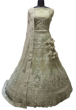 PRT 77195 Net Bridal Lehenga Choli for Women