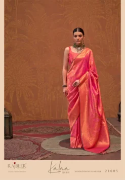 Rajbeer Kalaa Ruby Silk Sarees Wholesale