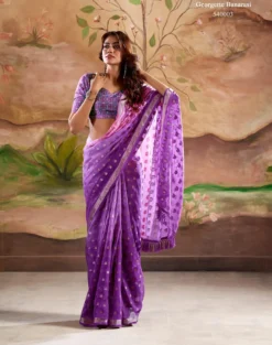 Rajpath Merrigold Georgette Silk Saree Wholesale