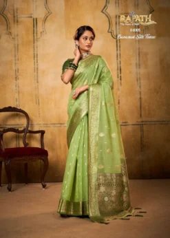 Rajpath Petals Banarasi Silk Saree Wholesale