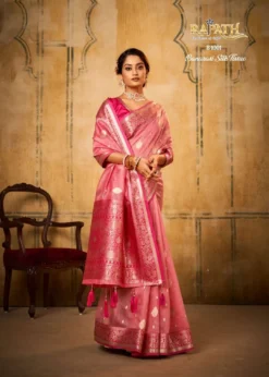 Rajpath Petals Banarasi Silk Saree Wholesale
