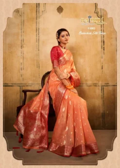 Rajpath Petals Banarasi Silk Saree Wholesale