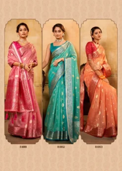 Rajpath Petals Banarasi Silk Saree Wholesale