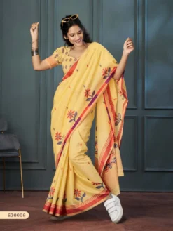 Rajpath Rolex handloom Lilen Weaving Saree Collection