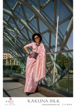 Rajtex Kakuna Silk Katan Silk Handloom Saree Online 2024