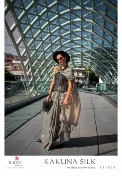 Rajtex Kakuna Silk Katan Silk Handloom Saree Online 2024