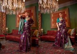 Rajtex Kanthkala Luxe Two Tone Party Saree Collection