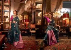 Rajtex Kanthkala Luxe Two Tone Party Saree Collection