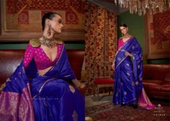Rajtex Kanthkala Luxe Two Tone Party Saree Collection