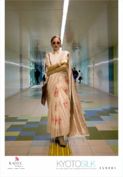 Rajtex Kyoto Silk Katan Silk Handloom Weaving Saree