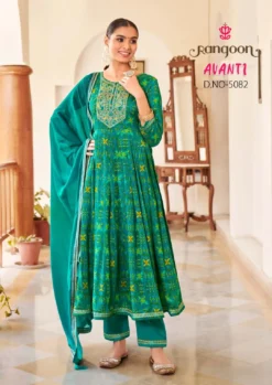 Rangoon Avanti Silk Kurti Bottom With Dupatta Collection