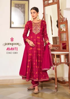 Rangoon Avanti Silk Kurti Bottom With Dupatta Collection
