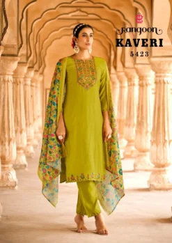 Rangoon Kaveri Viscose Kurti Bottom With Dupatta Collection