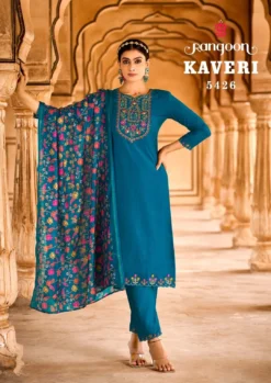 Rangoon Kaveri Viscose Kurti Bottom With Dupatta Collection