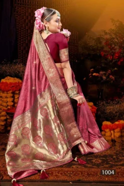 Saroj Prisha Satin Swaroski Vol 1 Silk Saree Collection