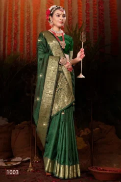 Saroj Prisha Satin Swaroski Vol 2 Silk Saree Collection