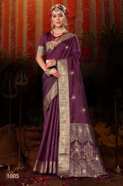 Saroj Prisha Satin Swaroski Vol 2 Silk Saree Collection