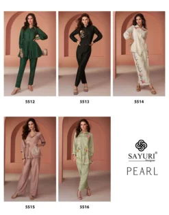 Sayuri Designer Pearl Designer Western Co Ord Set