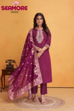 Seamore Dulhan Kurti Bottom With Dupatta Collection