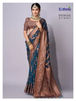 Sethnic Evogue Vol 1 Organza Saree Wholesale
