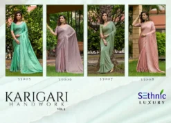Sethnic Karigari Vol 2 Satin Chiffon Designer Saree Wholesale