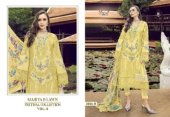 Shree Mariya B Lawn Festival Collection Vol 8 Chiffon Dupatta Suit