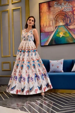 SS2037 Stylishta Vol 2 Masleen Digital Printed Gown Collection