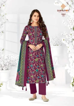 Suryajyoti Kalki Vol 15 Designer Jam Satin Dress Material