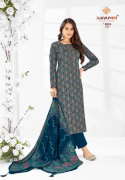 Suryajyoti Kalki Vol 15 Designer Jam Satin Dress Material