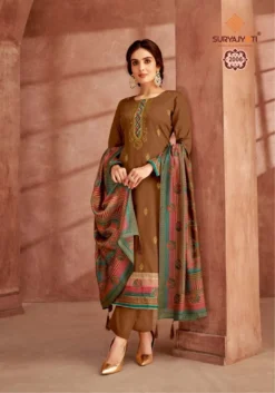 Suryajyoti Pallavi Vol 2 Designer Jaam Satin Dress Material