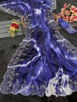 Tamanna Stree Swarovski Diamond Saree Wholesale