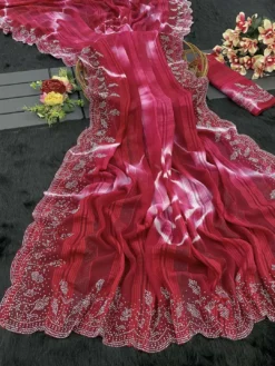 Tamanna Stree Swarovski Diamond Saree Wholesale