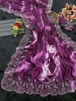 Tamanna Stree Swarovski Diamond Saree Wholesale