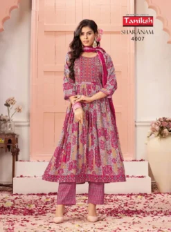 Taniksh Sharanam Vol 04 Kurti Bottom With Dupatta Collection